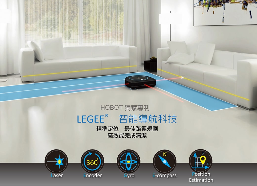 HOBOT 669全自動掃地機器人 擦拖掃吸噴 香港三腳插 功能詳情圖片 4|HOBOT 香港