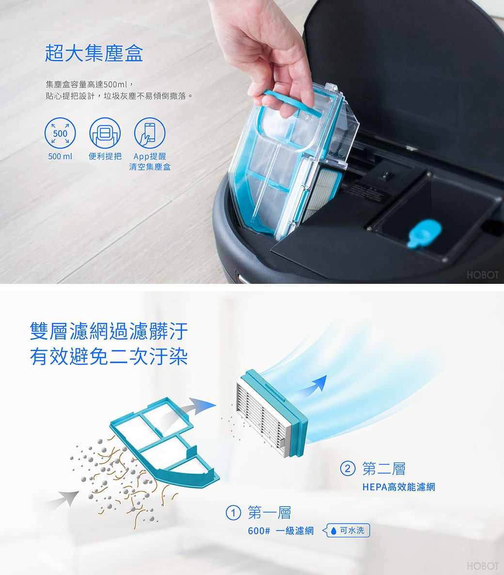 HOBOT 688掃地機器人 全自動智能家用清潔機器人 功能詳情圖片 12|HOBOT 香港